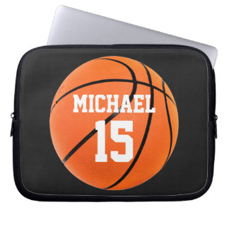 Basketball Your Name Laptop Sleeve