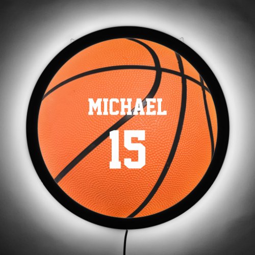 Basketball Your Name LED Sign