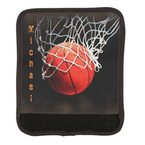 Basketball Your Name Luggage Handle Wrap