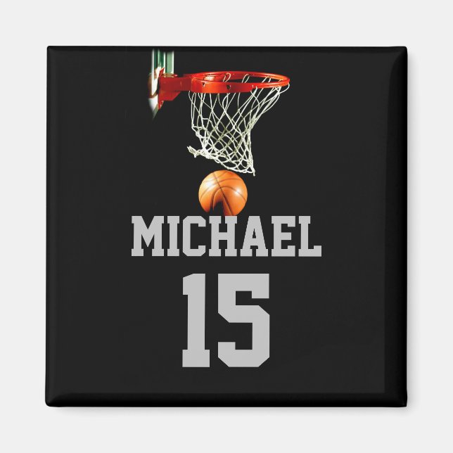 Basketball Your Name Magnet (Front)