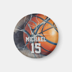 Basketball Your Name Magnet