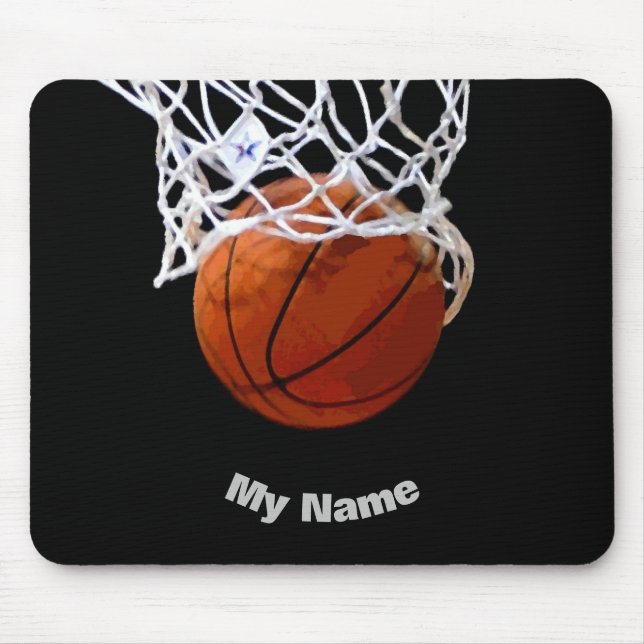 Basketball Your Name Mouse Pad (Front)