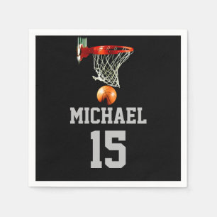 Basketball Your Name Napkins