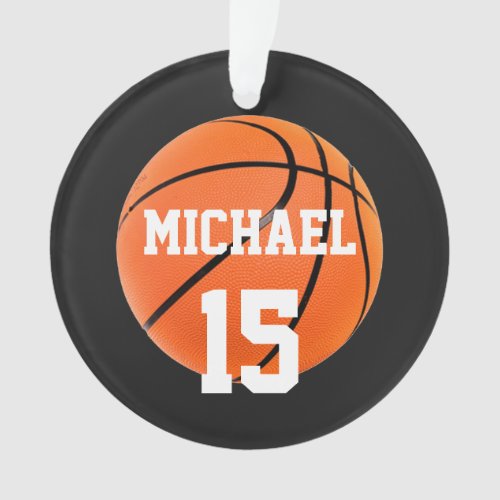 Basketball Your Name Ornament