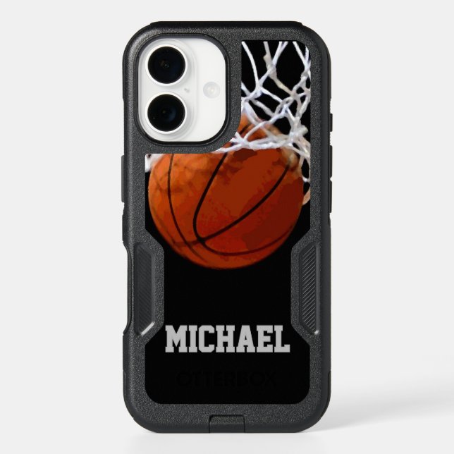 Basketball Your Name Otterbox iPhone Case (Back)