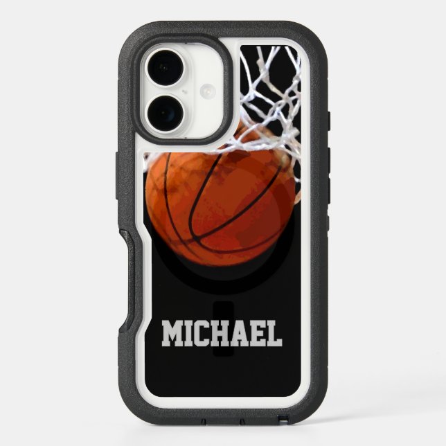 Basketball Your Name Otterbox iPhone Case (Back)