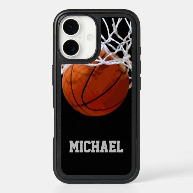 Basketball Your Name Otterbox iPhone Case (Back)