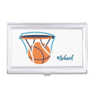 Basketball Your Name Personal Business Card Case