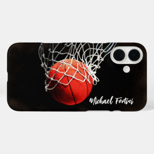 Basketball Your Name Personal Information Address iPhone 16 Plus Case