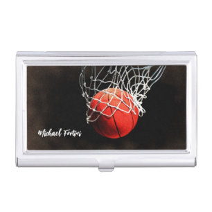Basketball Your Name Personal Information Business Card Case
