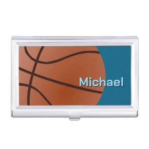 Basketball Your Name Personal Information Business Card Case