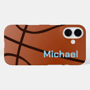 Basketball Your Name Personal Information iPhone 16 Case