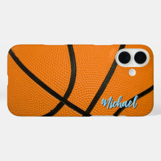 Basketball Your Name Personal Information iPhone 16 Plus Case