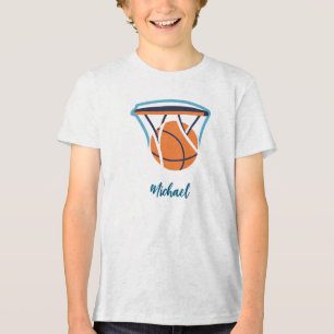 Basketball Your Name Personal  Tri-Blend Shirt