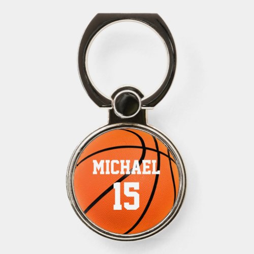 Basketball Your Name Phone Ring Stand