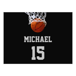 Basketball Your Name Photo Print