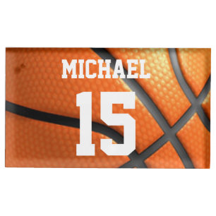 Basketball Your Name Place Card Holder