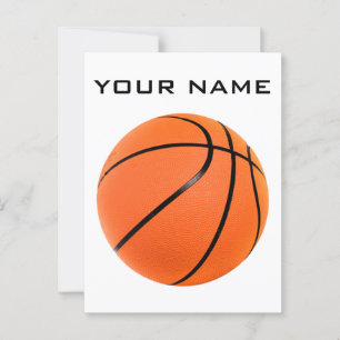 Basketball Your Name Postcard