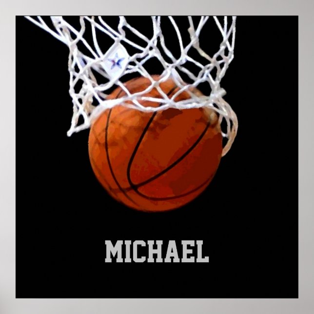 Basketball Your Name Poster (Front)