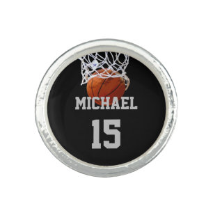 Basketball Your Name Ring
