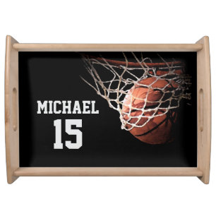 Basketball Your Name Serving Tray