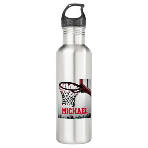 Basketball Your Name Stainless Steel Water Bottle