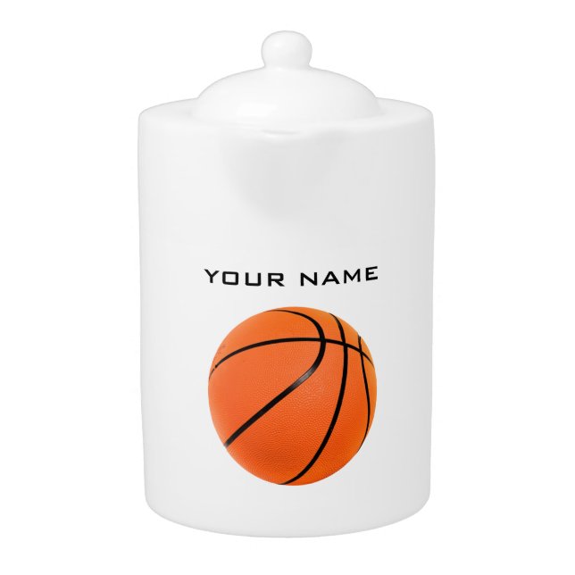 Basketball Your Name Teapot (Front)
