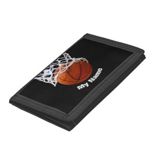 Basketball Your Name Tri-fold Wallet