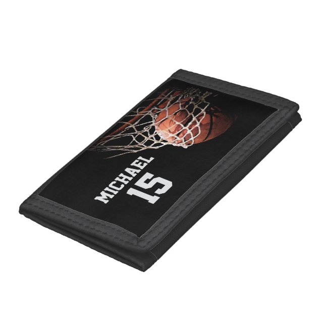 Basketball Your Name Trifold Wallet (Bottom)