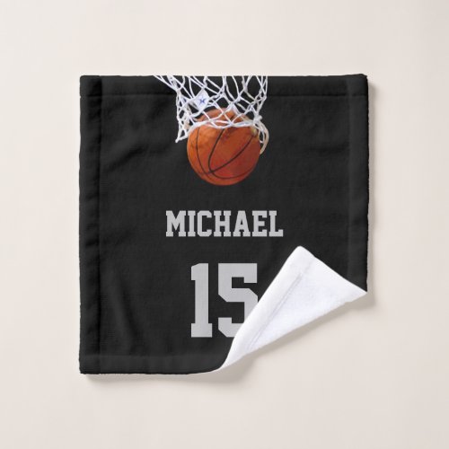 Basketball Your Name Wash Cloth