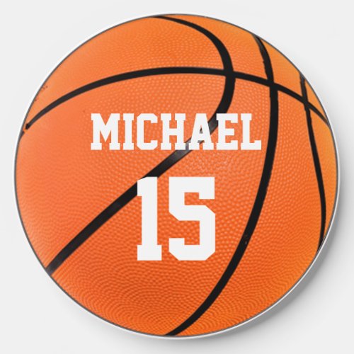 Basketball Your Name Wireless Charger