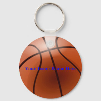 Basketball, Your Teams Name Here Keychain