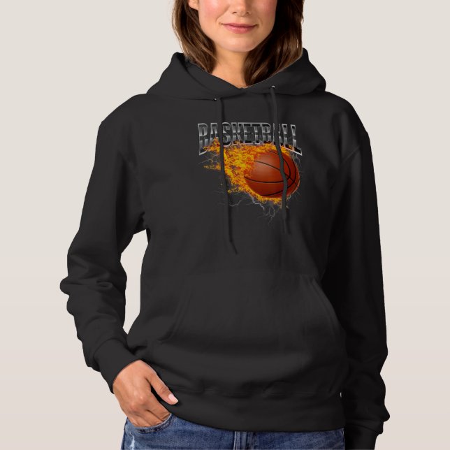 Basketballer Basketball Hoop Dunking Basketball Ho Hoodie (Front)