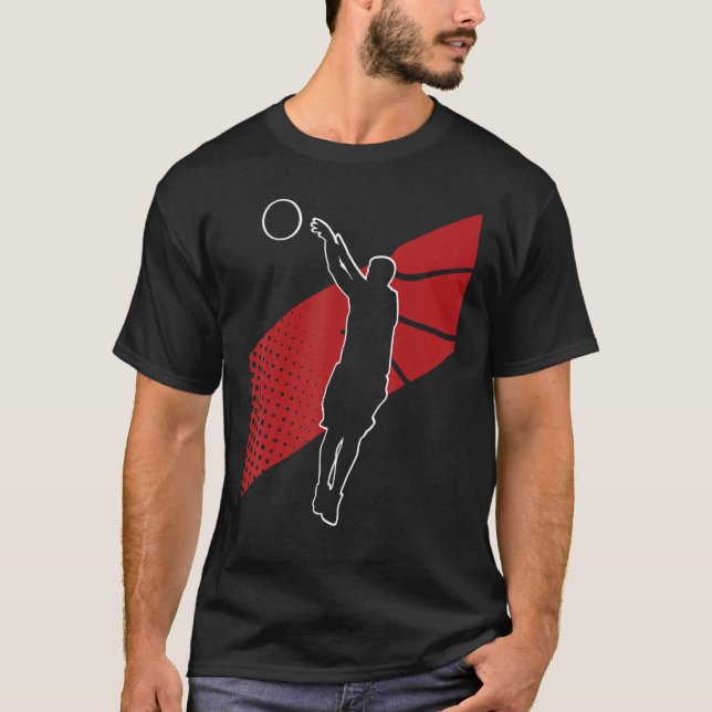 Basketballer Basketball Hoop Dunking Basketball Ho T-Shirt (Front)