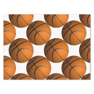 Basketballs 15" X 20" Tissue Paper