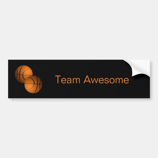 Basketballs Bumper Sticker (Front)