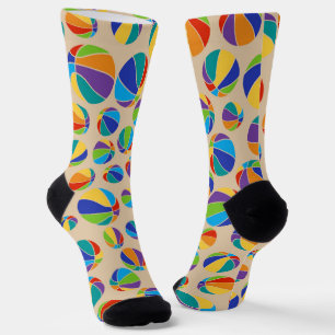 Basketballs Colorful pattern Socks