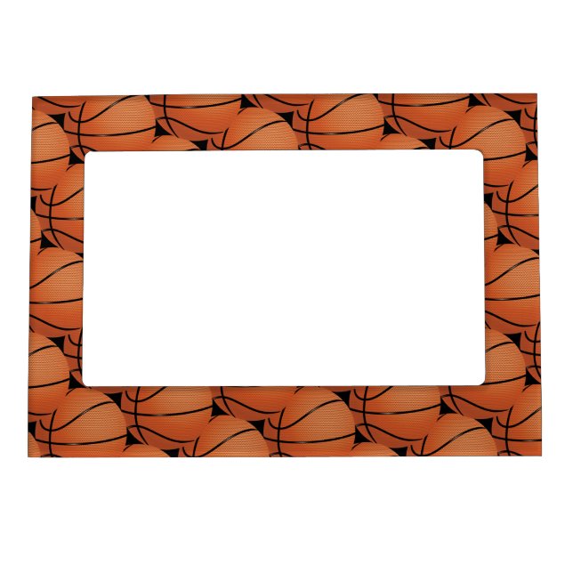 Basketballs Design Magnetic Photo Frame (Front)