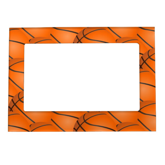 Basketballs Design Magnetic Photo Frame (Front)