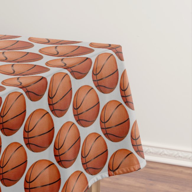 Basketballs Design Tablecloth