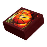 Basketballs Keepsake Jewelry Gift Box