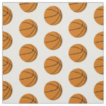 basketballs on any color background sports pattern fabric