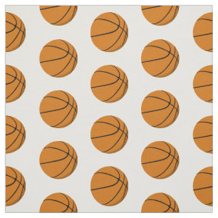 basketballs on any color background sports pattern fabric