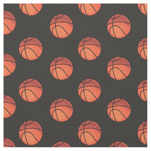 Basketballs on Black Fabric
