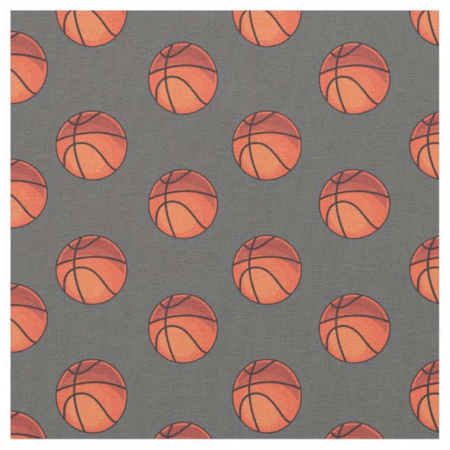 Basketballs on Dark Gray Fabric (Close Up)