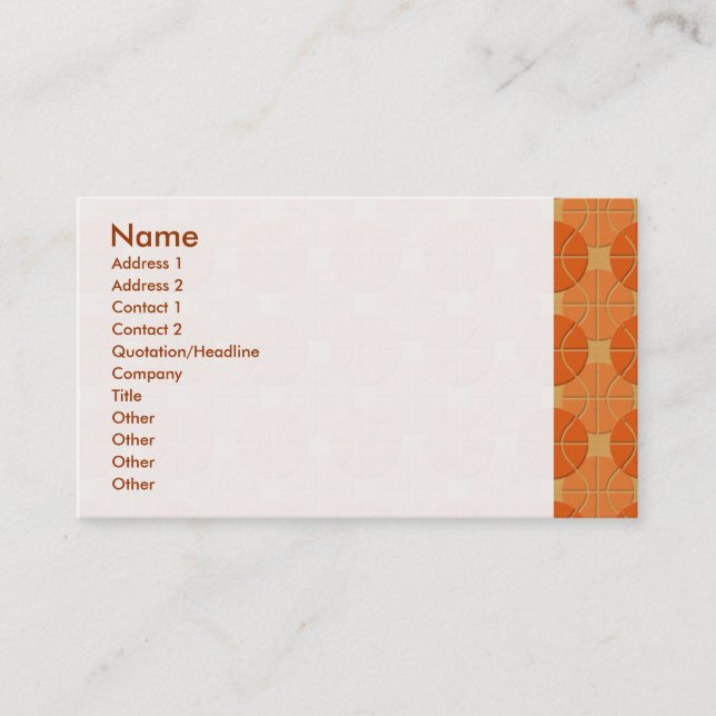 Basketballs pattern business card (Front)