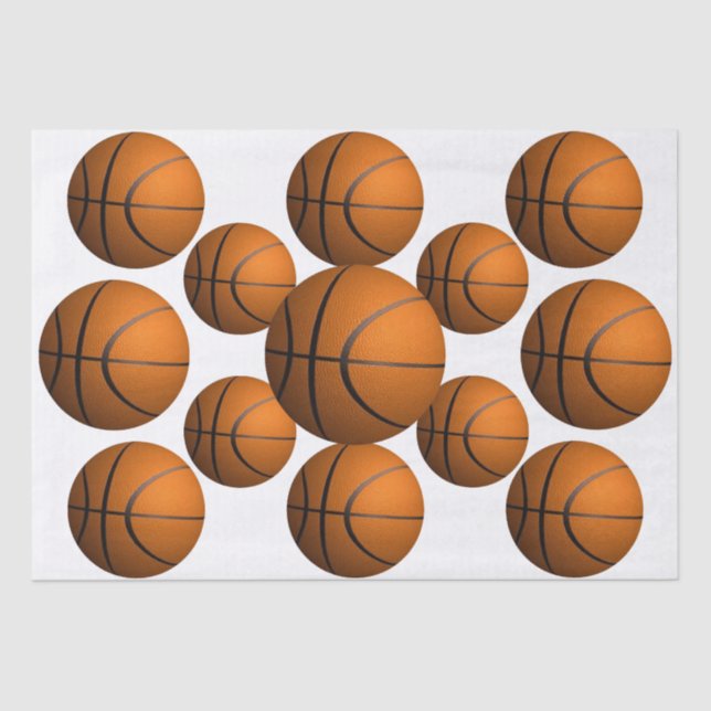 Basketballs Tissue Paper (Front)