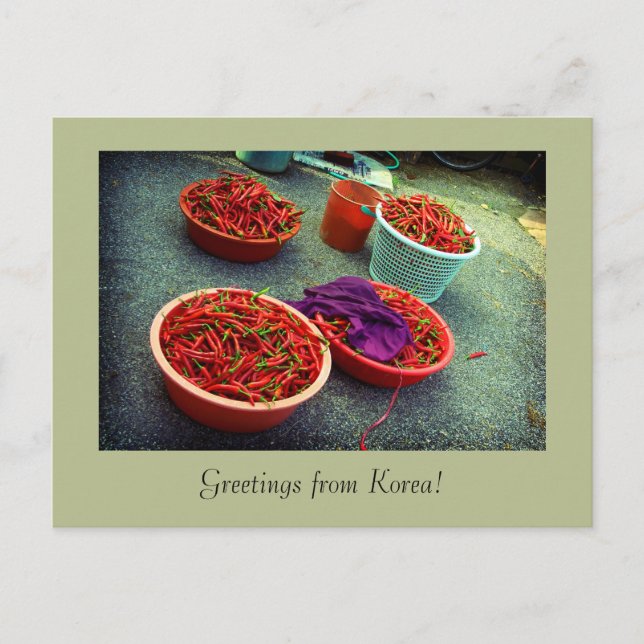 Baskets full of heat, Waegwan, Southkorea Postcard (Front)