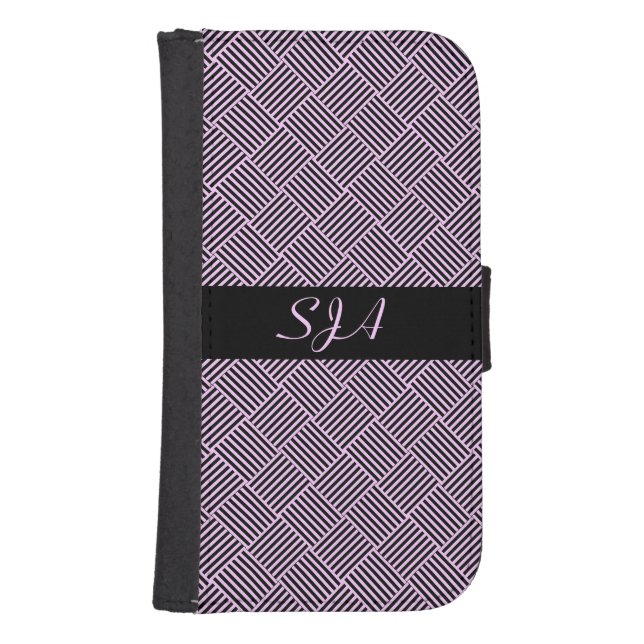 Basketweave Design Phone Wallet (Front)