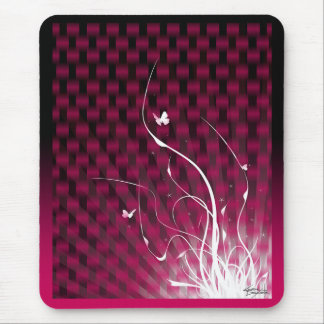 Basketweave Jungle Mousepad (magenta)